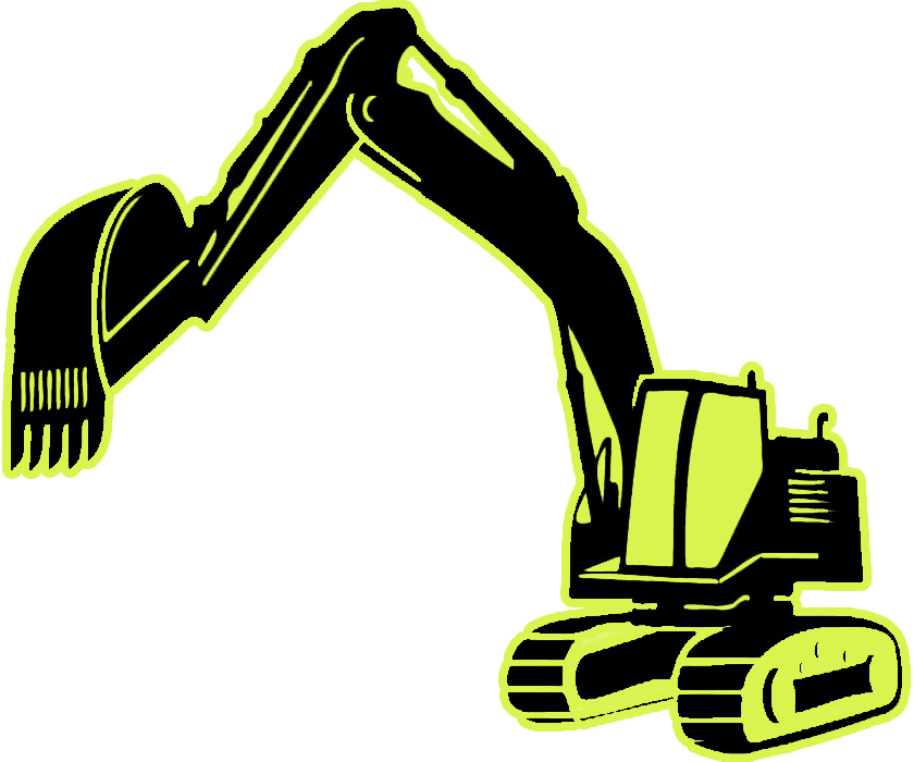 Excavator Black Yellow